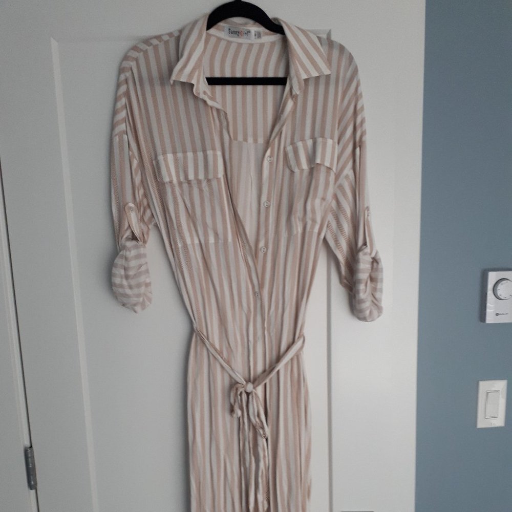 Petal & Pup Midi Striped Dress